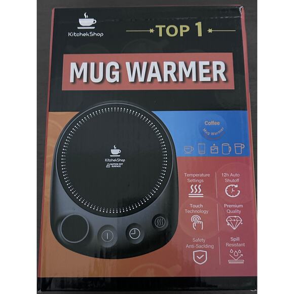 NEW Cup Mug Drink Warmer 4 Temp Settings - Home Work Office Shop Perfect Gift - Picture 5 of 5